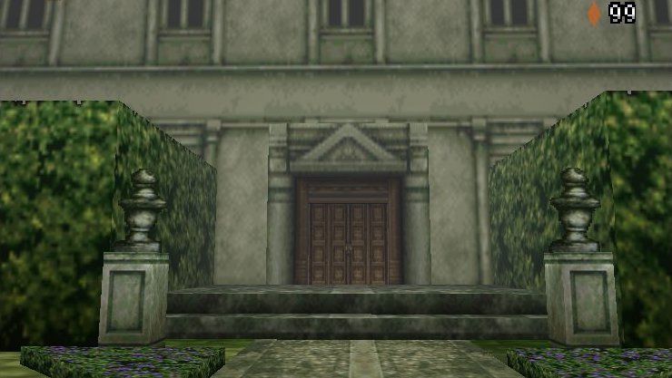 The Villa's Back Entrance